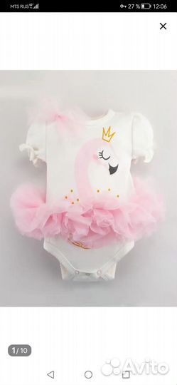 Платье боди для девочки 62 68