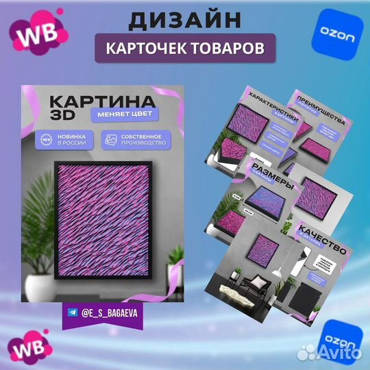 Дизайн карточек товара на маркетплейсах