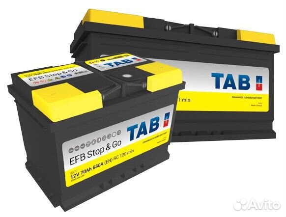 Аккумулятор TAB EFB 70Ah