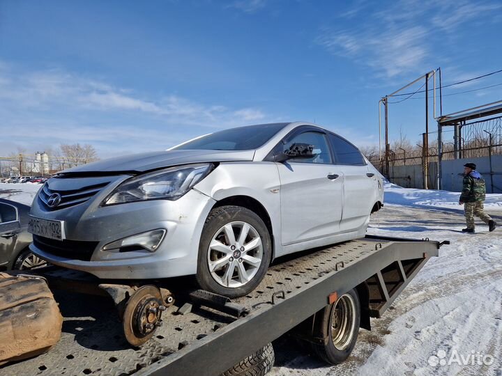 В разборе Hyundai Solaris 1 рест 1,4 МКПП