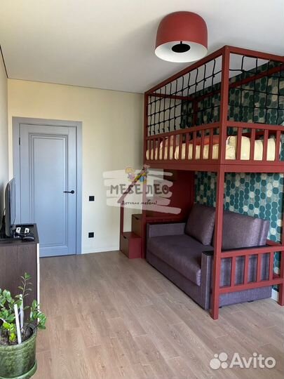 Детская кровать чердак с безопасными бортиками