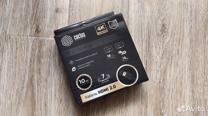 Cactus hdmi-hdmi 2.0 7метров (new)