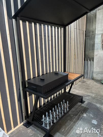 Мангал с крышей