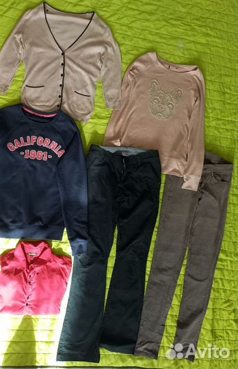 Вещи пакетом (18шт) на р152-155, 34размер