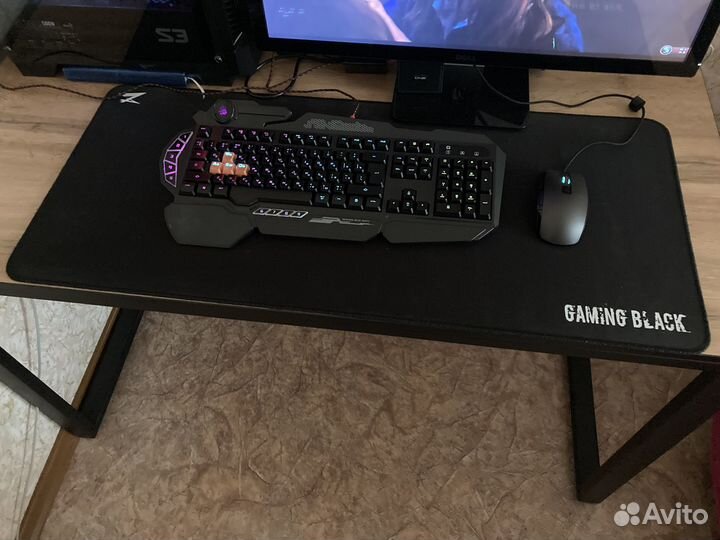 Игровой комплект мышь + коврик + клавиатура