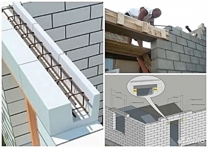 Газобетон U-блок 375*250*500мм