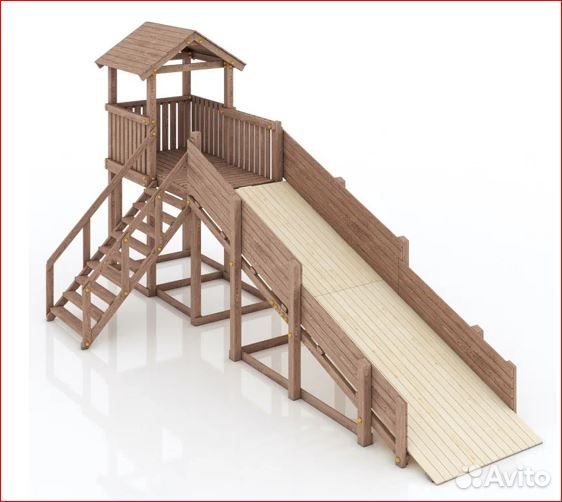 Зимняя горка, уличный зимний скат детям и взрослым