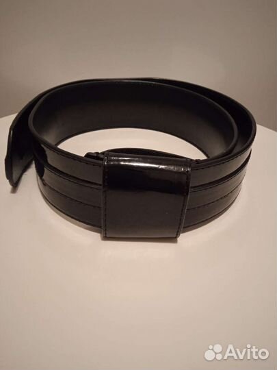 Пояс лаковый новый для шубы
