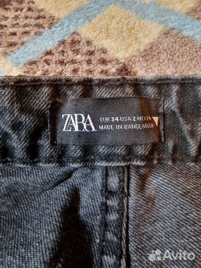 Черные джинсы Zara 34
