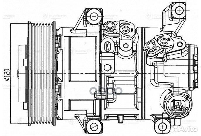 Компрессор кондиционера toyota RAV 4 06- 2.0I L