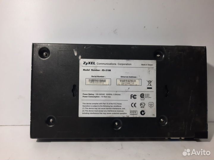 Коммутатор zyxel ES-2108