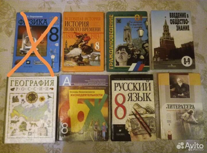 Учебники 8 класс