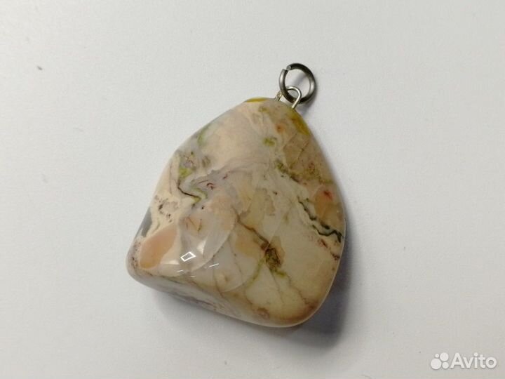 Кулон подвеска камень Яшма 35*25мм