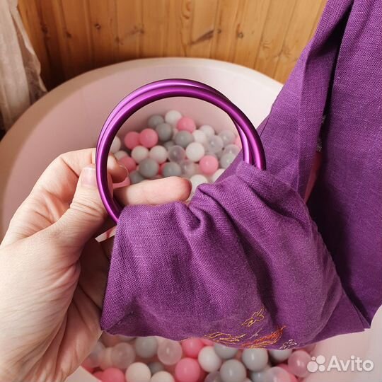 Слинг на кольцах Лён