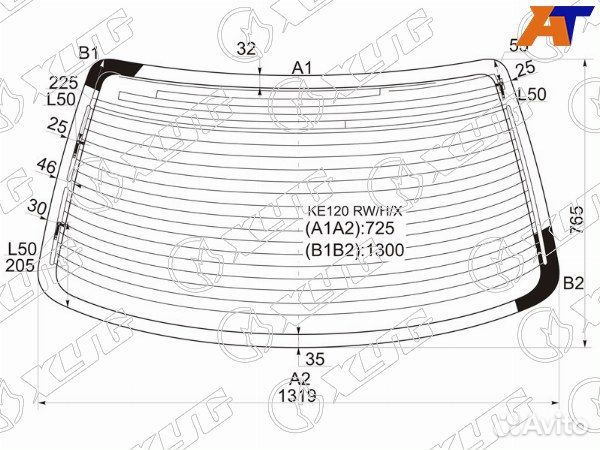 Стекло заднее toyota corolla