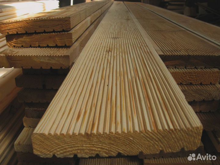 Шлифованные доски лиственницы 35x140 мм, для безуп