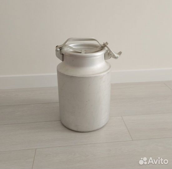 Бидон алюминиевый 10 л новый с защёлкой СССР