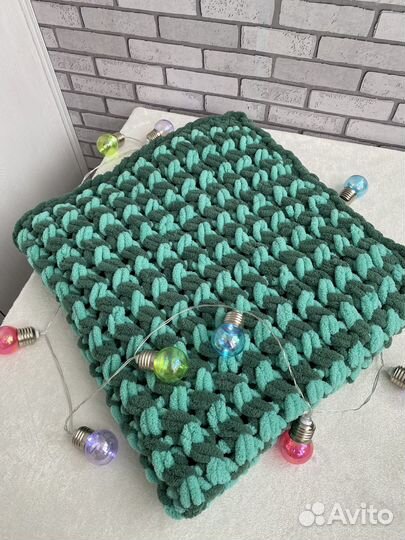 Плед вязанный