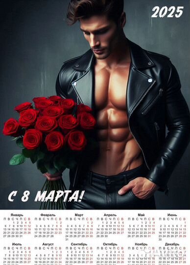 Календарь на 8 марта