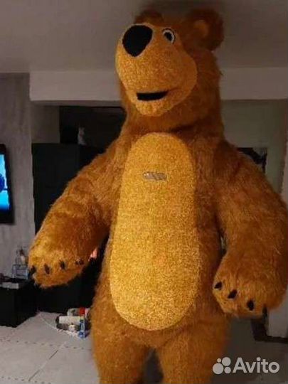 Аэрокостюм медведя, белый, бурый, панда