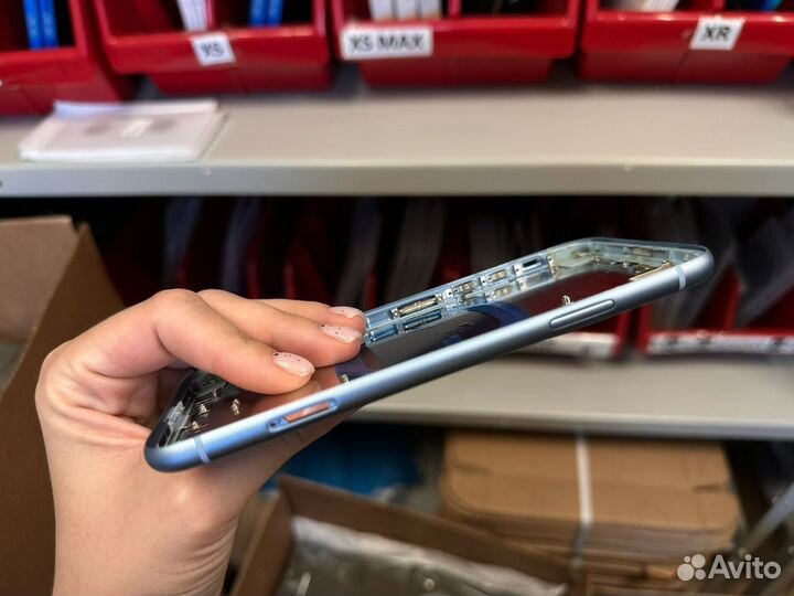 Корпус iPhone XR синий (Арт.33038)