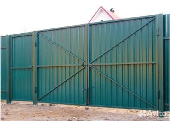 Распашные ворота под ключ