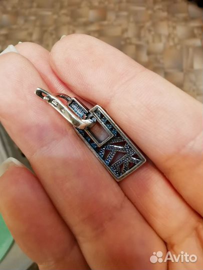 Серьги серебро