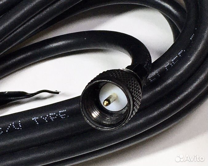 Кабель вч Belden 8240 с разъемами UHF/mini UHF