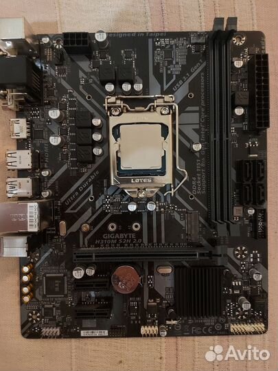 Материнская плата, процессор, кулер