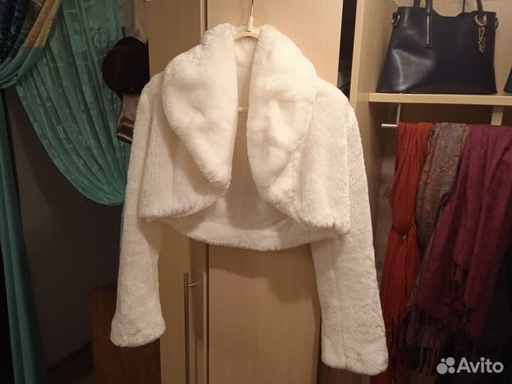 Меховая накидка, размер 42-44