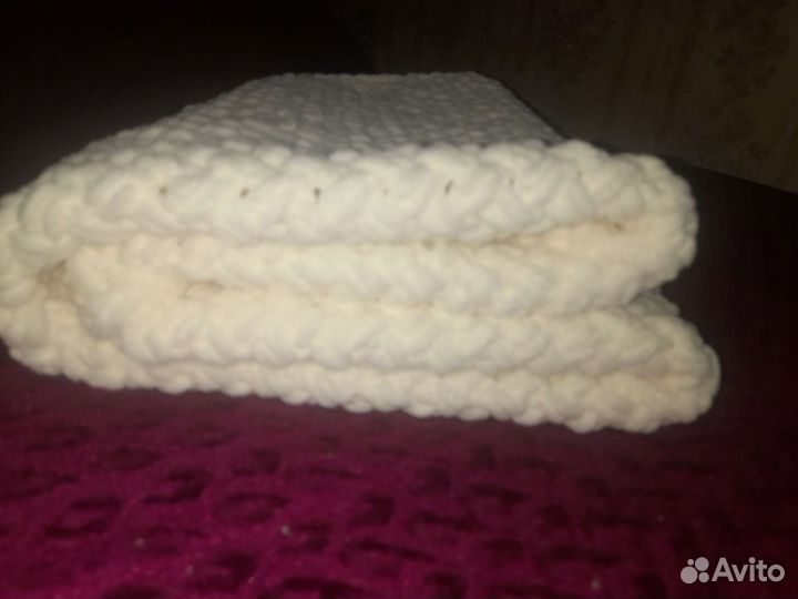 Плед детский вязаный ручная работа