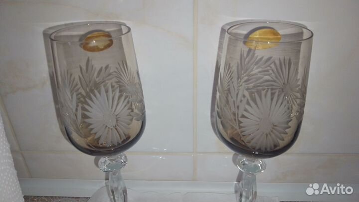 Хрустальные фужеры Гусь хрустальный