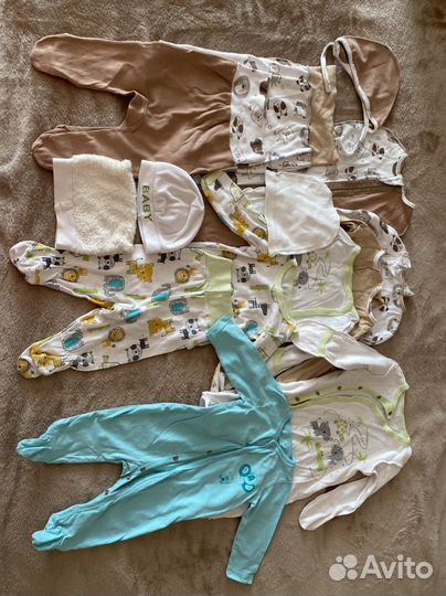 Конверт набор на выписку вещи для новорожденного