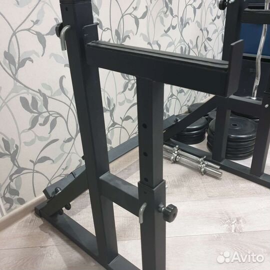 Стойки со страховкой, скамья, керл, упор, парта