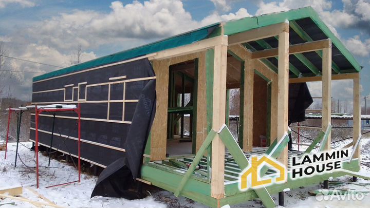 Домокомплект из сип-панелей, без сборки