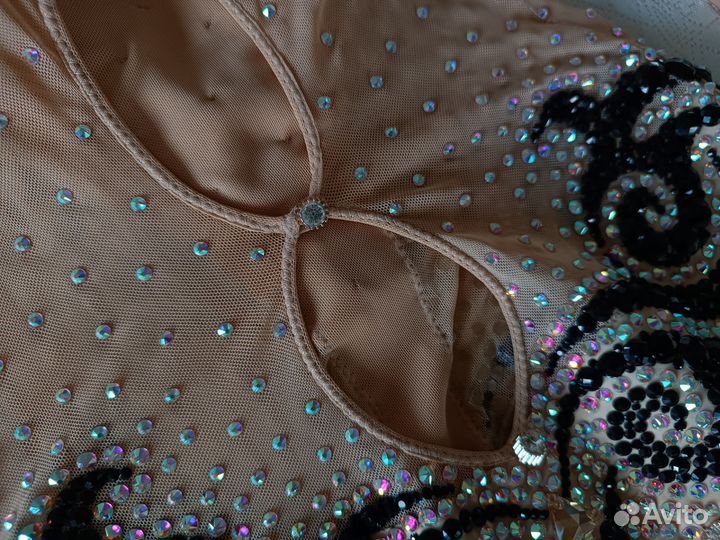 Платье для бальных танцев ю2/ю1 латина Сваровски