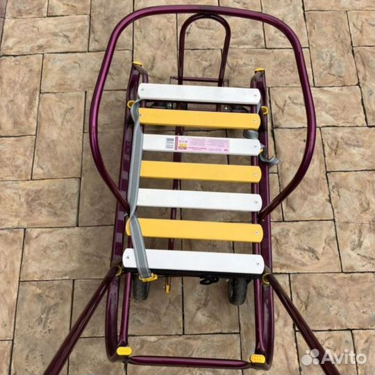 Санки на колесах состояние новое