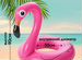Круг для плавания фламинго новый