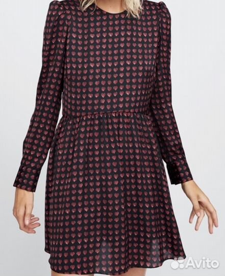 Zara платье с сердечками оригинал М
