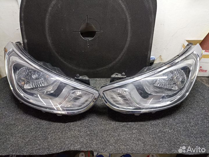 Фары передние на hyundai solaris