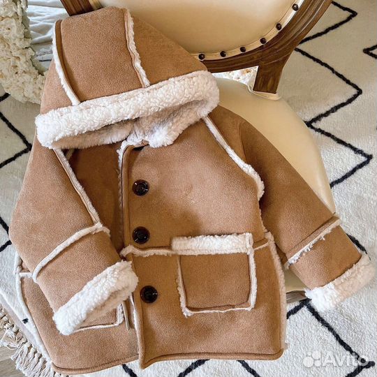 Дубленка пальто детское