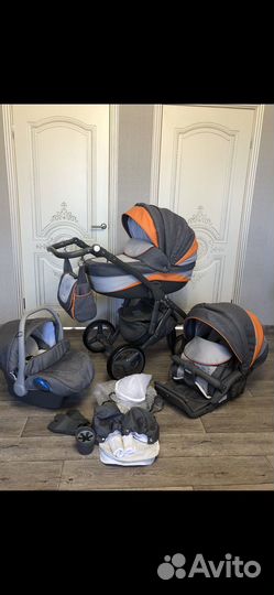 Коляска adamex barletta 2в1/3в1