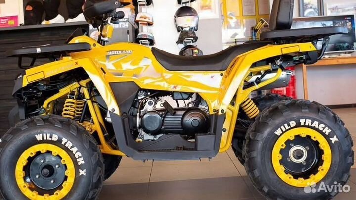 Квадроцикл Motoland Wild Track X 200 желтый