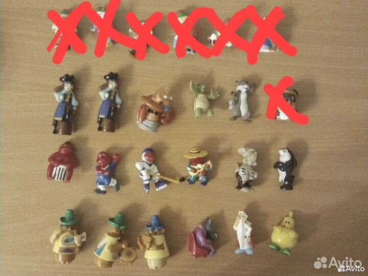 Игрушки из киндера 90х и не только