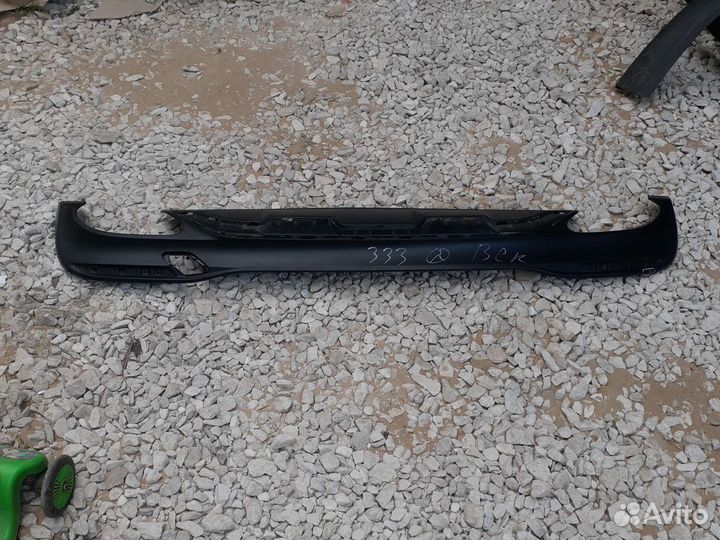Юбка бампера заднего Mercedes GLE W166 AMG 2015