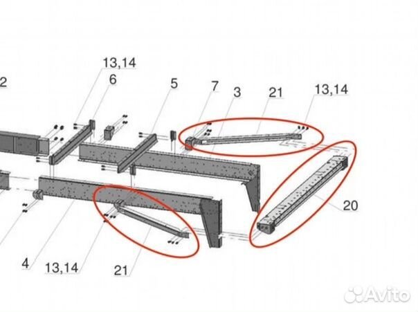 Задняя часть рамы schmitz Шмитц