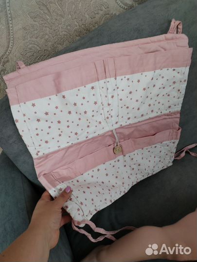 Бортики в детскую кроватку для девочки