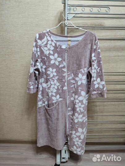 Халат велюровый женский