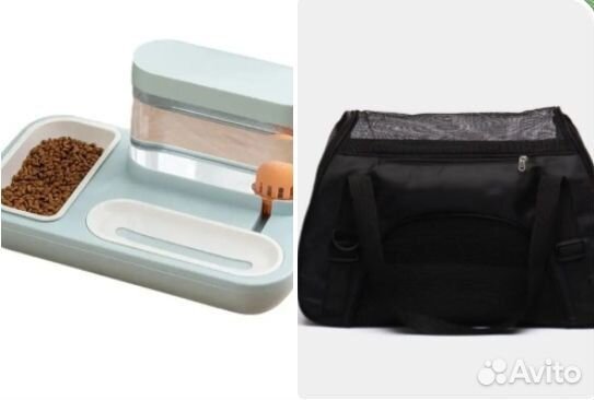 Автопоилка с кормушкой и переноска