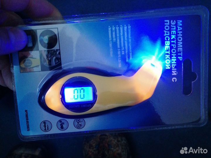 Манометр электронный с подсветкой